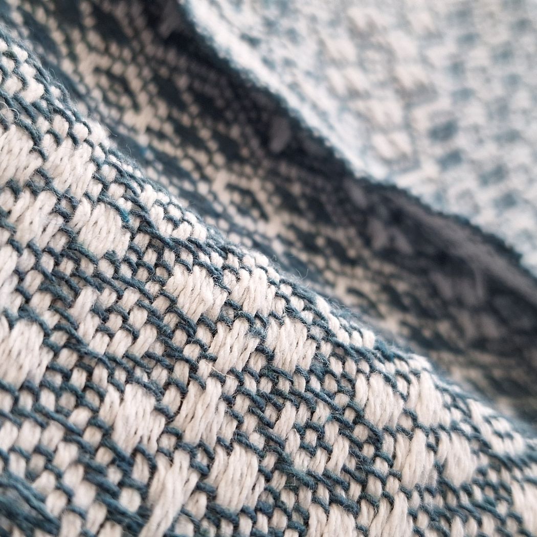 Plaid, Couvre lit, Jeté de canapé, 100% Coton, tissé, 230*200cm, vert émeraude