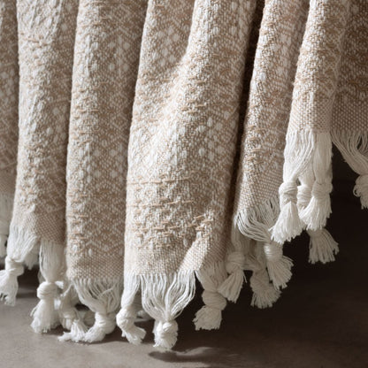 Couvre-lit coton bio beige Lavinya Bedding