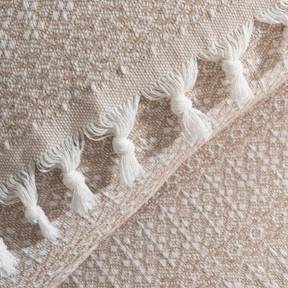 couvre-lit coton bio beige Lavinya Bedding