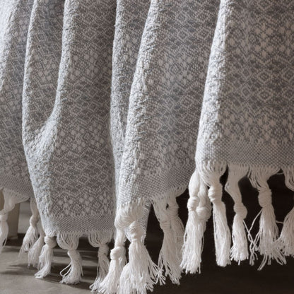 couvre-lit coton bio gris Lavinya Bedding