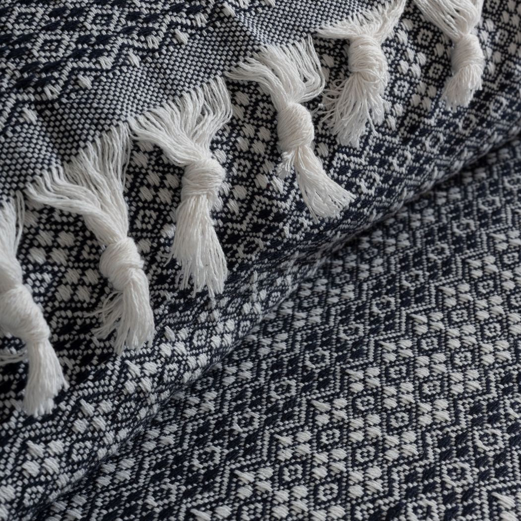 Couvre-lit Coton bio noir Lavinya Bedding